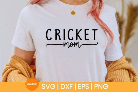 Cricket Mom, Sports Svg Quote Graphics and Print Templates