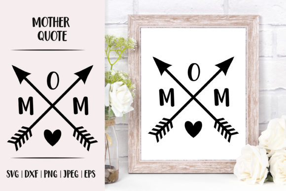 Mom Arrows Design. Mother’s Day. Momlife Graphics and Illustrations