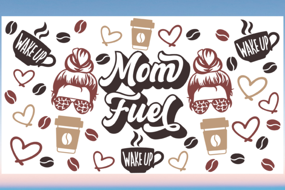 Mom Fuel Coffee 20oz Libbey Wrap Svg Review