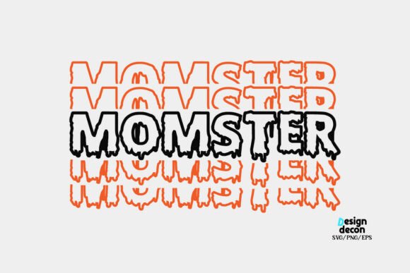 MomSter Mom Monster Typography Graphics and Print Templates Review