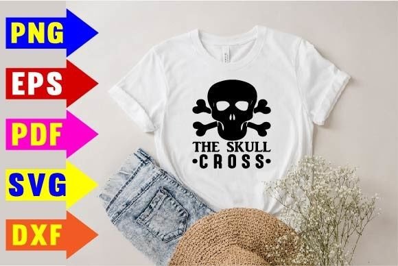 The Skull Cross Svg Designs Graphics and T-Shirt Designs Review